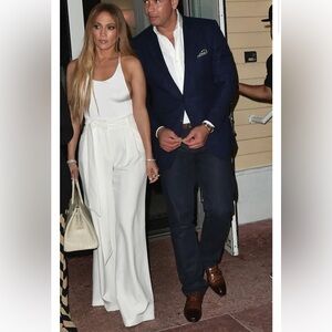 Milly Trapunto Wide Leg Pants as seen on J-Lo